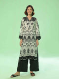 1PC Printed Pret & Unstitched Lawn Black