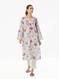 1Pc Embroidered Pret & Unstitched Kurti Masoori Lawn Purple